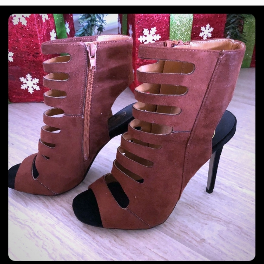 Missguided peep toe heels